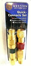 WESTERN ENTERPRISES QUICK CONNECT SET QDB10 Torch To Hose Connector USA made picture