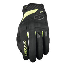 Five5 Gloves RS3 Evo Black and Yellow Motorcycle Gloves Men's Sizes MD - 3XL picture