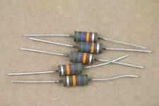 Lot of 5 Vintage 56k Ohm Resistor 2W 10% NOS Carbon Comp Tested, Axial, 2 Watt picture