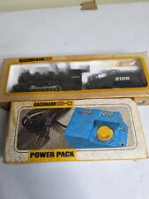 Bachman HO Scale Model Train Engine Locomotive AT&SF with Tender + Power Pack picture