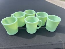 FIRE KING JADITE D HANDLE COFFEE MUGS- Set Of 6 picture