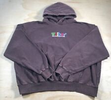 A1523 Vintage Wilbur Soot 96' Version 1.2 Embroidered Hoodie 2XL XXL Brown RARE picture