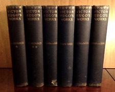 The Works of Victor Hugo : Les Miserables +, Set of 6 : Antique Books circa 1902 picture