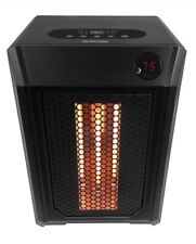 🔥Lifesmart Electric Space Heater W/ Remote 1500-Watt 4-Elements Infrared Black picture