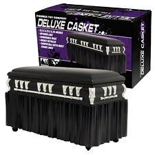Deluxe Black Casket for WWE & AEW Wrestling Action Figures with Removable Base picture