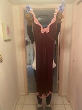 betsey johnson vintage lace Silk Dress Silk Burnout Velvet Sheer On Shoulders picture