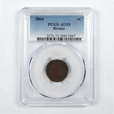 1864 Indian Head Cent AU 53 PCGS Penny 1c Coin SKU:I11734 picture