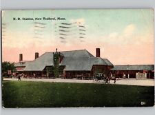 c1918 Railroad Station New Bedford Massachusetts MA Postcard picture
