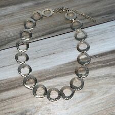 Vintage Hammered Collar Necklace in Gold Tone  picture