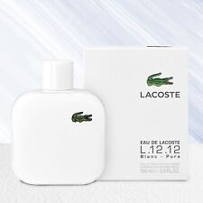 New Lacoste Men's Eau de Toilette Spray 3.3 oz Eau De Lacoste L12.12 Blanc Pure picture