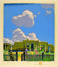 Gustave Baumann : Summer Clouds : 1925 : Archival Quality Art Print picture