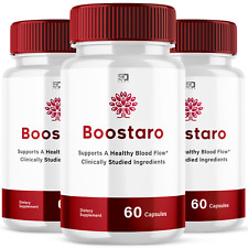 (3 Pack) Boostaro, Boostaroo Male Virility Blood Flow Supplement (180 Capsules) picture