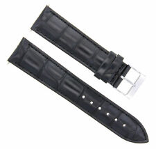 20/16MM ITALY LEATHER WATCH BAND STRAP FOR 36MM ROLEX DATEJUST 16013 16233 BLACK picture