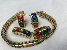 Vintage, Ross Simmons, 14k vermeil, 925 silver, Rainbow sapphire, Pride Jewelry picture