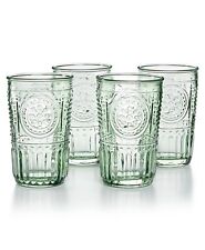 Bormioli Rocco Romantic Glass Drinking Tumbler 10.25 Oz Set Of 4 - Pastel Green picture