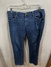 Simply Vera Womens Jeans 4 Capri Blue Mid Rise Denim Relaxed Comfortable picture