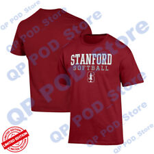 SALE_ Men's Champion Stanford Cardinal Softball Stack T-Shirt S-5XL Gift Fans picture