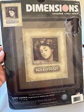 Vtg 2003 Dimensions Lady Leona Counted Cross Stitch Kit 10