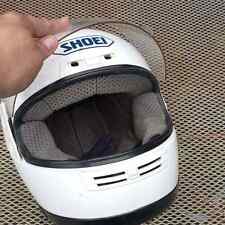 Vtg  white shoei  full face clear visor HELMET medium motorcycle picture