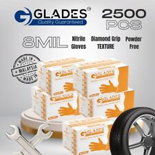 GLADES™ Heavy Duty Nitrile Gloves Orange 8mil Thickness Industrial 2500 PCS picture