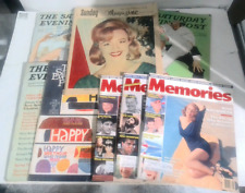 VINTAGE 6 The Saturday Evening Post 3 Memories Indianapolis Star Magazines L3B53 picture