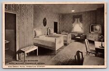 One of the Bedrooms Hotel McCurdy Evansville Indiana IN c1910 Postcard picture