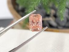 Certified 2 Ct Radiant Cut Natural Pink Diamond D Grade Color VVS1 +1Free Gift picture