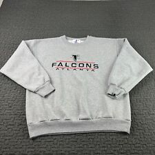 Vintage Atlanta Falcons Sweatshirt Mens L Gray Embroidered Crewneck Pullover NFL picture