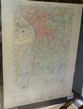 circa 1950 SPRINGFIELD SOUTH (MASS.) Topographical Map - Longmeadow, Agawam, etc picture