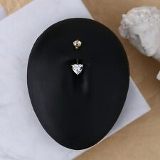 0.75Ct Heart Cut Lab Created Diamond Women Belly Ring in 14k Yellow Gold Plated picture