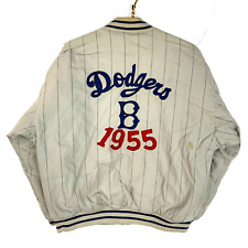 Vintage Brooklyn Dodgers Mirage Full Zip Jacket Large Mlb Reversible 90s picture