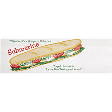 Bagcraft Papercon Submarine Sandwich Bag White, 14