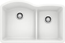 Blanco 441593 Diamond White 1-3/4 Low Divide Double Bowl Kitchen Sink picture