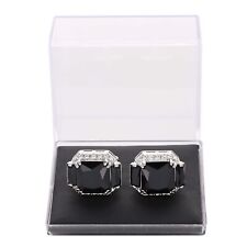 Vittorio Vico Custom Gold & Silver Emerald Crystal Flanked Cufflinks: 10+ Colors picture