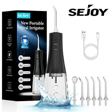 SEJOY Water Flosser Cordless 350ml Dental Oral Cleaner 6 Jet Tips picture