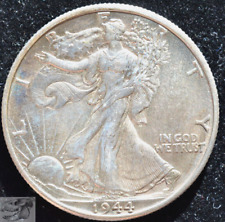 1944 D Walking Liberty Half Dollar, Uncirculated Condition, Silver, C5216 picture