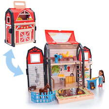 Tote-ables™ Portable Barn Dollhouse with Doll Included picture