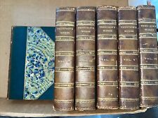 Antique 1896 The Works of Alfred Lord Tennyson - Six 6 Volume Leather Set picture