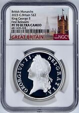 2023 Great Britain $2 British Monarchs King George II Silver Coin NGC PF70UCAM picture