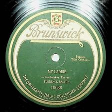 c1920s Florence Easton My Laddie Single Sided Brunswick 78 Record picture