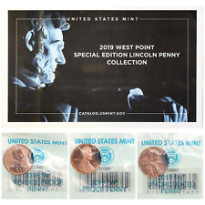 2019 W W W Lincoln Shield Cent Year Set Proof Reverse Proof & BU US 3 Coins OGP picture