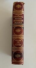 Antique 1906 Library Of Universal History Vol XIX Science HC Aryan History picture