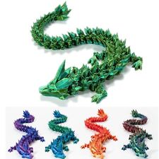 3D Printed Crystal Articulated Dragon Home Office Desktop Fish Tank Fidget Toys picture