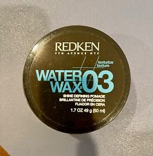 Rare REDKEN WATER WAX 03 Shine Defining Pomade 1.7 oz Discontinued Hard to Find picture