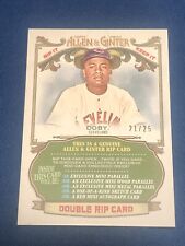 2022 Topps Allen & Ginter Larry Doby Bob Feller DOUBLE Rip Card UNRIPPED CLE /25 picture