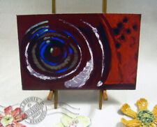 The Watcher's Eye 2021 C Peterson * Original Signed Painting *  Red Abstract  picture