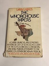 VTG 1982 The Whorehouse Papers HCDJ 1st Edition Book Larry L King picture