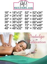 Massage 20 Photo-Realistic Paper Poster ad Non-Laminated Spa Body ad Horizontal picture