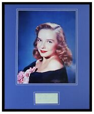 Diana Lynn VINTAGE Signed Framed 16x20 Photo Display  picture