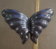 Vintage Tiffany & Co Sterling Silver Ribbed Butterfly Pin Brooch picture